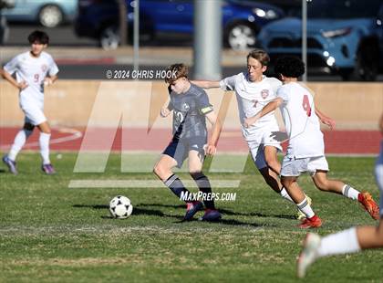 Thumbnail 2 in Ironwood Ridge vs Walden Grove (Brandon Bean Soccer Tournament) photogallery.