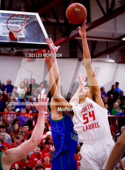 Thumbnail 3 in North Laurel @ South Laurel Boys Basketball photogallery.