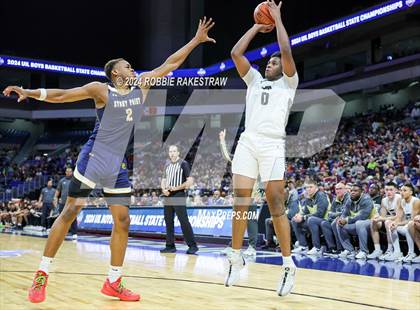 Thumbnail 2 in Plano East vs. Stony Point (UIL 6A Basketball Final) photogallery.