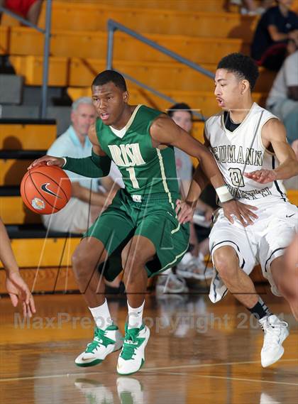 Thumbnail 1 in Neumann-Goretti vs. St. Vincent-St. Mary (City of Palms Classic) photogallery.