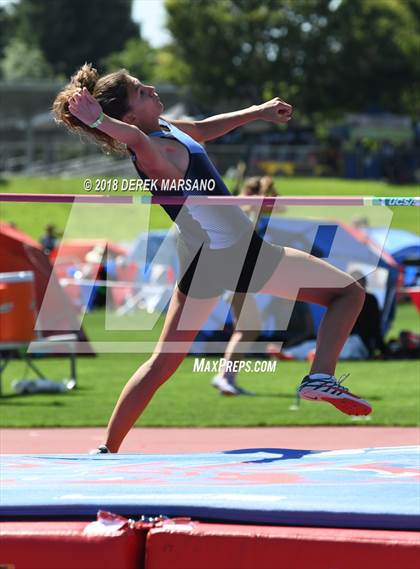 Thumbnail 1 in CIF State Track and Field Championships (Girls High Jump Qualifying) photogallery.