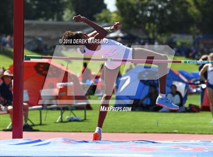Thumbnail 2 in CIF State Track and Field Championships (Girls High Jump Qualifying) photogallery.