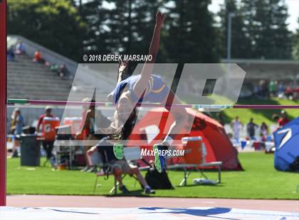 Thumbnail 2 in CIF State Track and Field Championships (Girls High Jump Qualifying) photogallery.