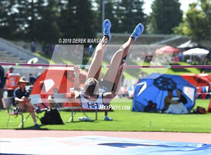 Thumbnail 1 in CIF State Track and Field Championships (Girls High Jump Qualifying) photogallery.