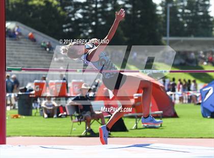 Thumbnail 2 in CIF State Track and Field Championships (Girls High Jump Qualifying) photogallery.