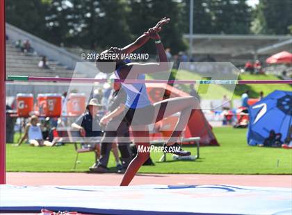 Thumbnail 1 in CIF State Track and Field Championships (Girls High Jump Qualifying) photogallery.