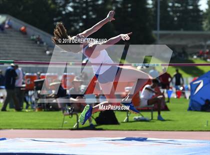 Thumbnail 2 in CIF State Track and Field Championships (Girls High Jump Qualifying) photogallery.