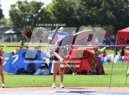 Thumbnail 2 in CIF State Track and Field Championships (Girls High Jump Qualifying) photogallery.