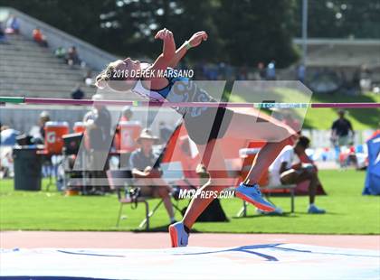 Thumbnail 2 in CIF State Track and Field Championships (Girls High Jump Qualifying) photogallery.