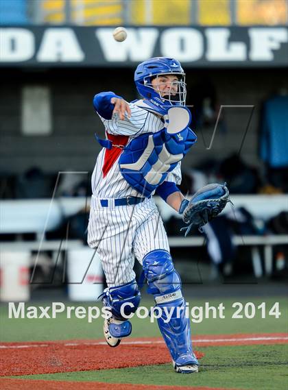Thumbnail 1 in Centennial vs Reno (NIAA Division 1 State Baseball Tournament Round 1) photogallery.