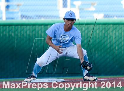 Thumbnail 3 in Centennial vs Reno (NIAA Division 1 State Baseball Tournament Round 1) photogallery.