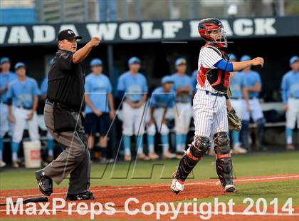 Thumbnail 1 in Centennial vs Reno (NIAA Division 1 State Baseball Tournament Round 1) photogallery.