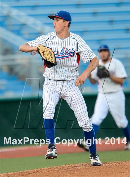 Thumbnail 3 in Centennial vs Reno (NIAA Division 1 State Baseball Tournament Round 1) photogallery.