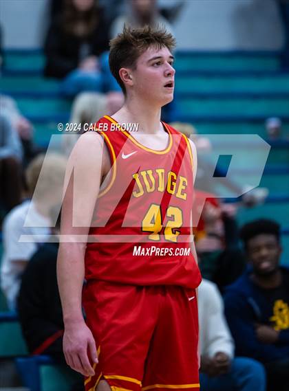 Thumbnail 3 in Judge Memorial Catholic vs Juan Diego Catholic (Juan Diego's Eagle Holiday Shootout) photogallery.