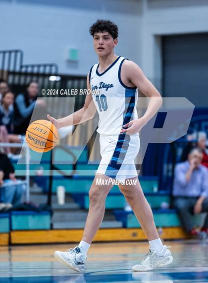 Thumbnail 2 in Judge Memorial Catholic vs Juan Diego Catholic (Juan Diego's Eagle Holiday Shootout) photogallery.