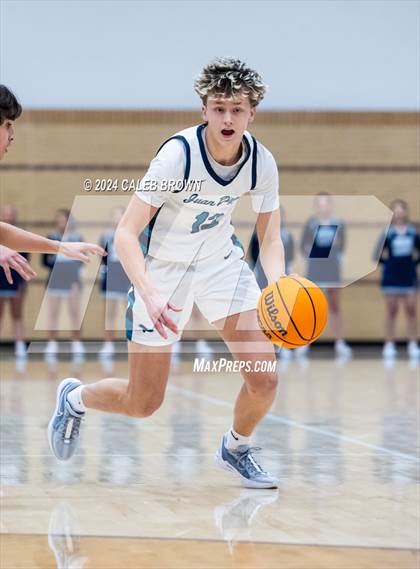 Thumbnail 2 in Judge Memorial Catholic vs Juan Diego Catholic (Juan Diego's Eagle Holiday Shootout) photogallery.