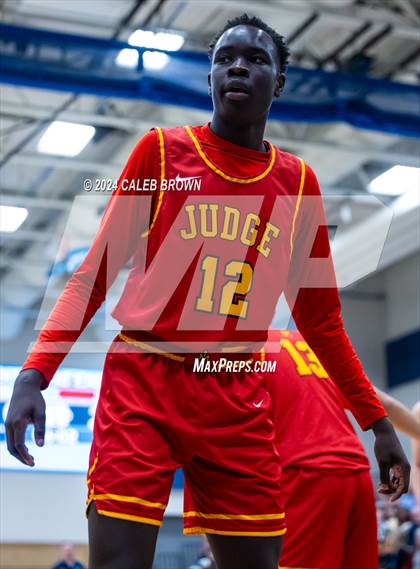 Thumbnail 3 in Judge Memorial Catholic vs Juan Diego Catholic (Juan Diego's Eagle Holiday Shootout) photogallery.