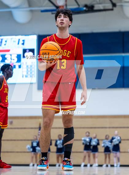 Thumbnail 2 in Judge Memorial Catholic vs Juan Diego Catholic (Juan Diego's Eagle Holiday Shootout) photogallery.