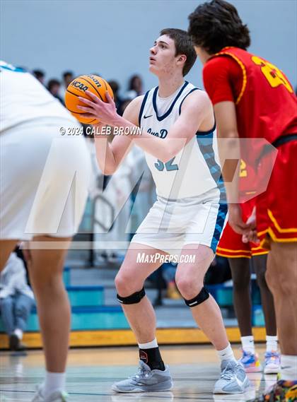 Thumbnail 3 in Judge Memorial Catholic vs Juan Diego Catholic (Juan Diego's Eagle Holiday Shootout) photogallery.