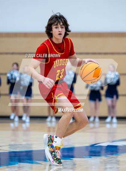Thumbnail 3 in Judge Memorial Catholic vs Juan Diego Catholic (Juan Diego's Eagle Holiday Shootout) photogallery.
