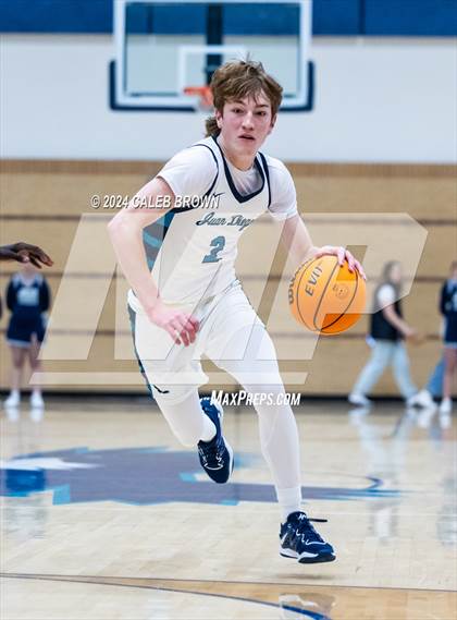 Thumbnail 2 in Judge Memorial Catholic vs Juan Diego Catholic (Juan Diego's Eagle Holiday Shootout) photogallery.