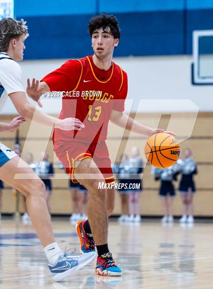 Thumbnail 3 in Judge Memorial Catholic vs Juan Diego Catholic (Juan Diego's Eagle Holiday Shootout) photogallery.
