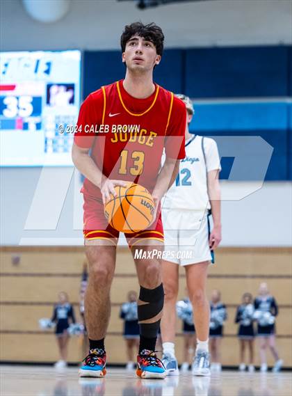 Thumbnail 3 in Judge Memorial Catholic vs Juan Diego Catholic (Juan Diego's Eagle Holiday Shootout) photogallery.