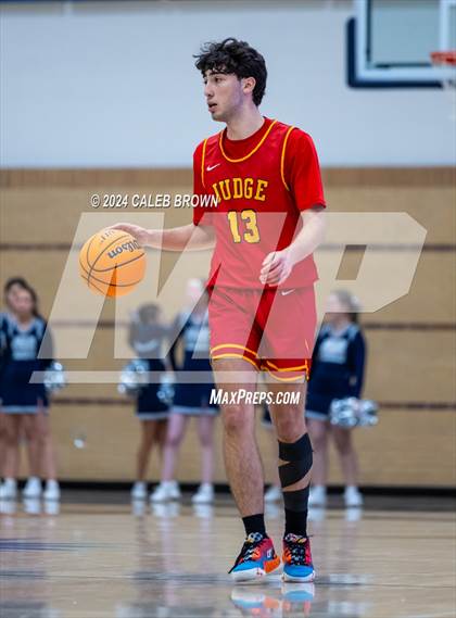 Thumbnail 1 in Judge Memorial Catholic vs Juan Diego Catholic (Juan Diego's Eagle Holiday Shootout) photogallery.
