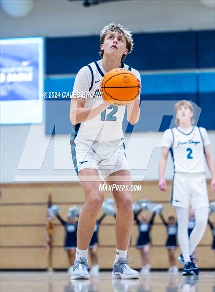Thumbnail 2 in Judge Memorial Catholic vs Juan Diego Catholic (Juan Diego's Eagle Holiday Shootout) photogallery.