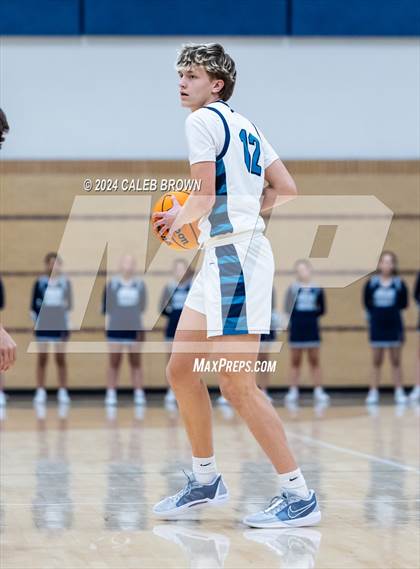 Thumbnail 1 in Judge Memorial Catholic vs Juan Diego Catholic (Juan Diego's Eagle Holiday Shootout) photogallery.