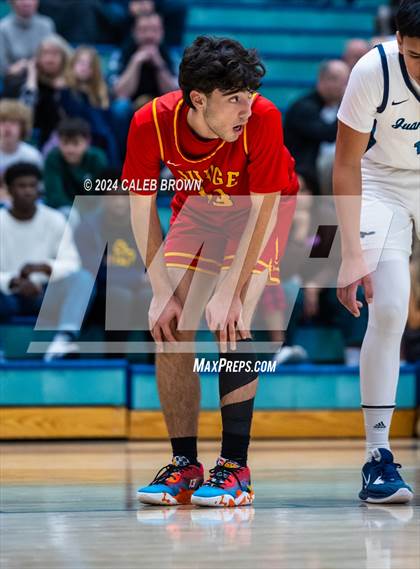 Thumbnail 3 in Judge Memorial Catholic vs Juan Diego Catholic (Juan Diego's Eagle Holiday Shootout) photogallery.