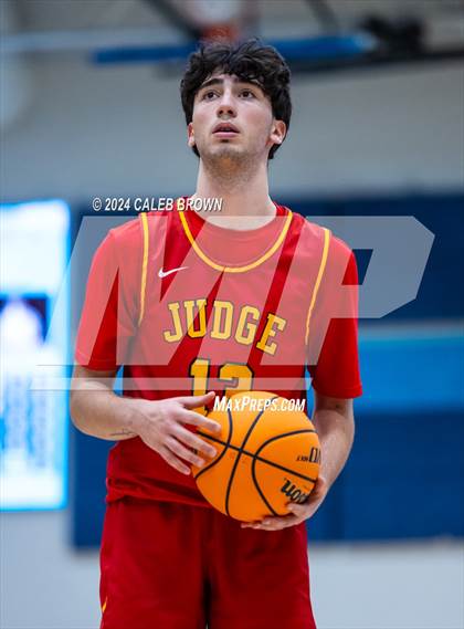 Thumbnail 2 in Judge Memorial Catholic vs Juan Diego Catholic (Juan Diego's Eagle Holiday Shootout) photogallery.