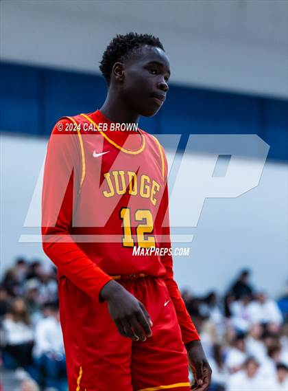 Thumbnail 1 in Judge Memorial Catholic vs Juan Diego Catholic (Juan Diego's Eagle Holiday Shootout) photogallery.