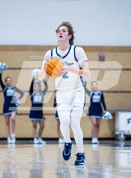 Thumbnail 2 in Judge Memorial Catholic vs Juan Diego Catholic (Juan Diego's Eagle Holiday Shootout) photogallery.