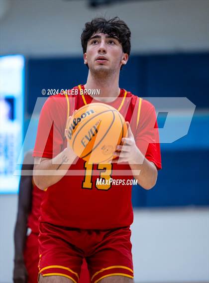 Thumbnail 3 in Judge Memorial Catholic vs Juan Diego Catholic (Juan Diego's Eagle Holiday Shootout) photogallery.
