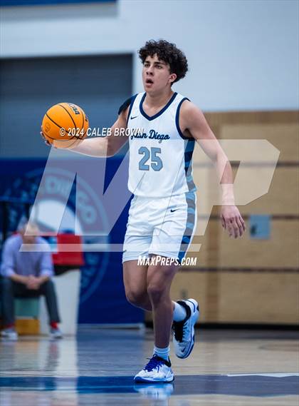 Thumbnail 3 in Judge Memorial Catholic vs Juan Diego Catholic (Juan Diego's Eagle Holiday Shootout) photogallery.
