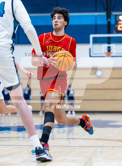 Thumbnail 1 in Judge Memorial Catholic vs Juan Diego Catholic (Juan Diego's Eagle Holiday Shootout) photogallery.
