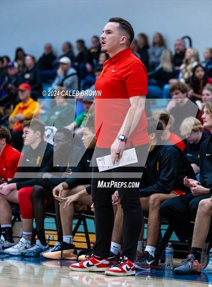 Thumbnail 2 in Judge Memorial Catholic vs Juan Diego Catholic (Juan Diego's Eagle Holiday Shootout) photogallery.