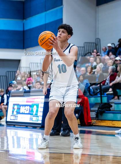 Thumbnail 3 in Judge Memorial Catholic vs Juan Diego Catholic (Juan Diego's Eagle Holiday Shootout) photogallery.