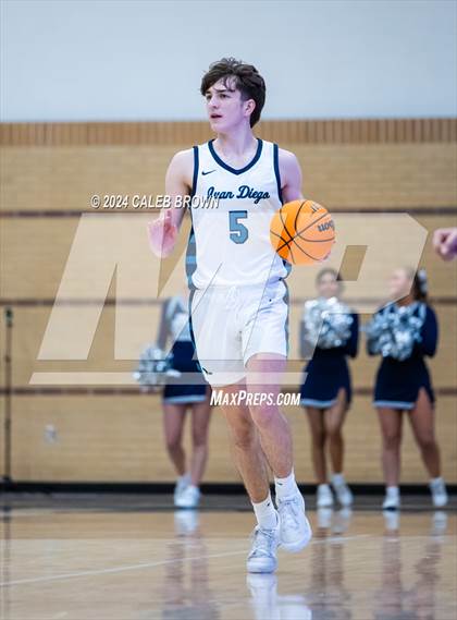 Thumbnail 2 in Judge Memorial Catholic vs Juan Diego Catholic (Juan Diego's Eagle Holiday Shootout) photogallery.