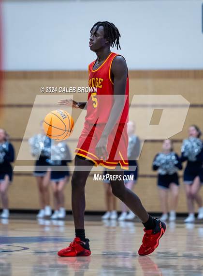 Thumbnail 1 in Judge Memorial Catholic vs Juan Diego Catholic (Juan Diego's Eagle Holiday Shootout) photogallery.