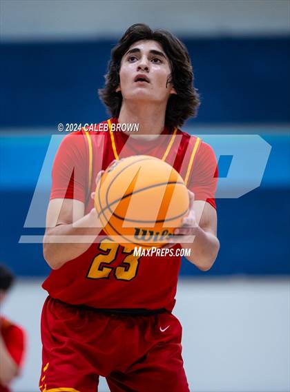 Thumbnail 3 in Judge Memorial Catholic vs Juan Diego Catholic (Juan Diego's Eagle Holiday Shootout) photogallery.