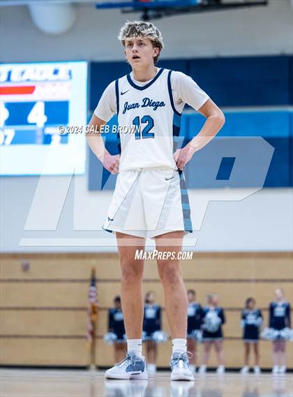 Thumbnail 3 in Judge Memorial Catholic vs Juan Diego Catholic (Juan Diego's Eagle Holiday Shootout) photogallery.