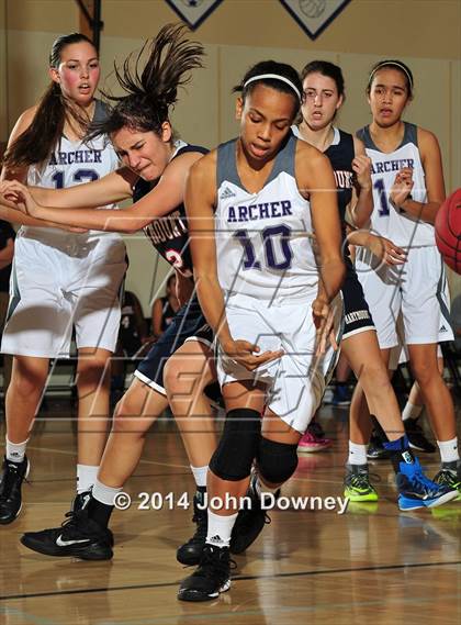 Thumbnail 2 in Marymount vs. Archer School for Girls (MaxPreps Holiday Classic) photogallery.