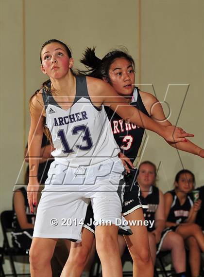 Thumbnail 2 in Marymount vs. Archer School for Girls (MaxPreps Holiday Classic) photogallery.