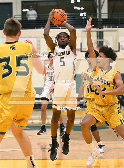 Thumbnail 3 in Salesian College Preparatory vs. Damien (Damien Classic) photogallery.