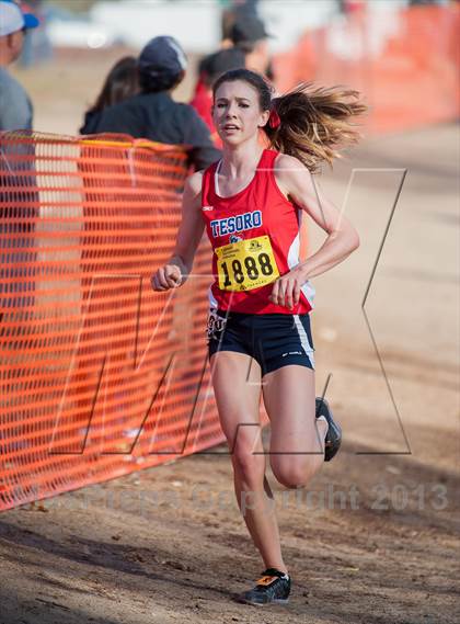 Thumbnail 2 in CIF State Cross Country Championships (Girls D2) photogallery.