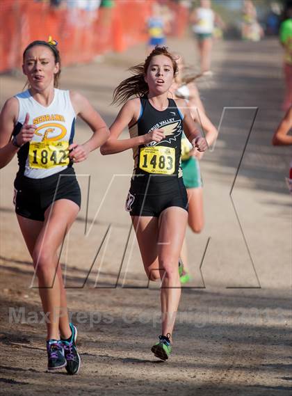 Thumbnail 2 in CIF State Cross Country Championships (Girls D2) photogallery.