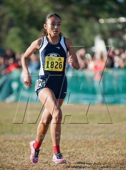 Thumbnail 2 in CIF State Cross Country Championships (Girls D2) photogallery.