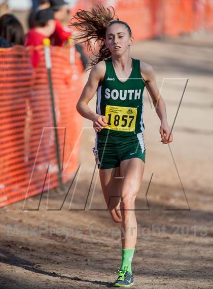 Thumbnail 2 in CIF State Cross Country Championships (Girls D2) photogallery.